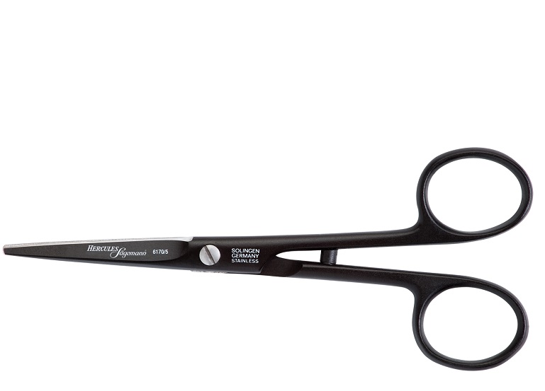 Profesionální kadeřnické nůžky Black Frosted 5" Hercules Sägemann